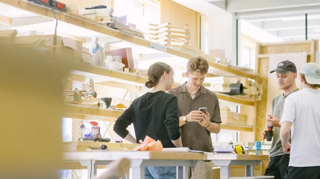 Studenter vid Arkitekthögskolan