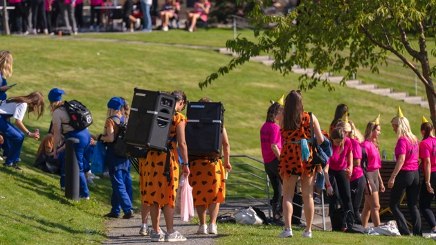 Mottagning och lekar vid campusdammen HT2024