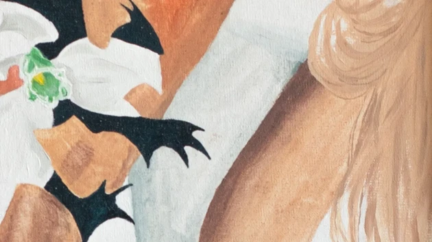 Detalj av målning
